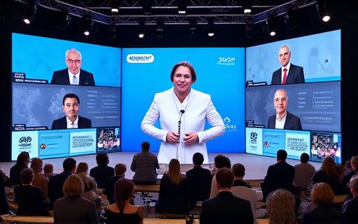 Schermata di una diretta del Global Summit